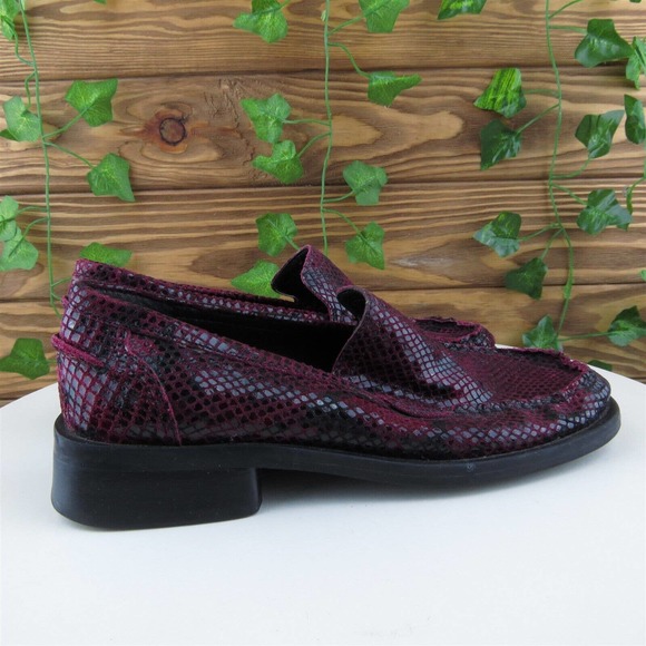 Apostrophe Size 6 Loafer Purple‎ Leather 6 Ratler Slip On Women - Picture 5 of 11